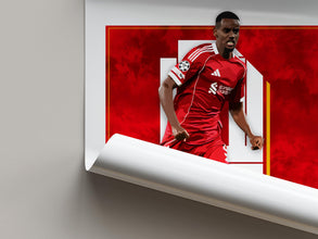 Isak Football Art Print Vector-Photo Liverpool Poster 4388308458