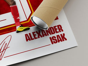 Isak Football Art Print Vector-Photo Liverpool Poster 4388308458
