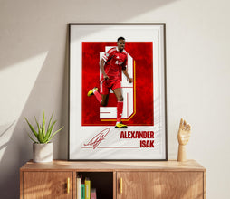 Isak Football Art Print Vector-Photo Liverpool Poster 4388308458