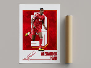 Isak Football Art Print Vector-Photo Liverpool Poster 4388308458