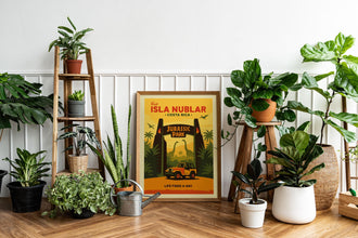 Isla Nublar Vintage Travel Poster Jurassic Park Art 4354734496