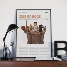Isle of Dogs, Wes Anderson, Retro Movie Poster, Custom Movie Poster Print 4421168605