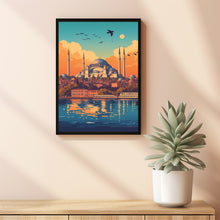 Istanbul Travel Poster Wall Art, Travel Print of Istanbul, Turkey Wall Artb3