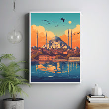 Istanbul Travel Poster Wall Art, Travel Print of Istanbul, Turkey Wall Artb3