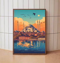Istanbul Travel Poster Wall Art, Travel Print of Istanbul, Turkey Wall Artb3