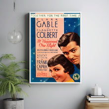 It Happened One Night 1934Poster Art Print Movie Posters Gift for Movie lovers 11