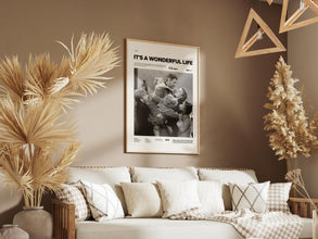 It’s a Wonderful Life Poster, James Stewart and Donna Reed Poster, Frank Capra's It’s a Wonderful Life Print, Family Movie Poster Print 4325875624