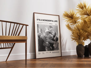 It’s a Wonderful Life Poster, James Stewart and Donna Reed Poster, Frank Capra's It’s a Wonderful Life Print, Family Movie Poster Print 4325875624