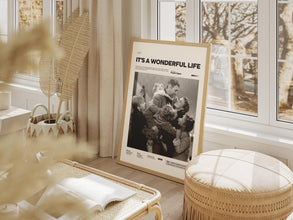 It’s a Wonderful Life Poster, James Stewart and Donna Reed Poster, Frank Capra's It’s a Wonderful Life Print, Family Movie Poster Print 4325875624