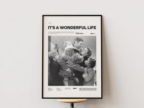 It’s a Wonderful Life Poster, James Stewart and Donna Reed Poster, Frank Capra's It’s a Wonderful Life Print, Family Movie Poster Print 4325875624