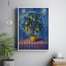 Italian Lemon Tree Print, Limoni Italiani, Citrus Fruit Art, Kitchen Lemon Poster, Mediterranean Summer Poster, Retro Botanical, Lemon Fruit (2)