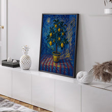 Italian Lemon Tree Print, Limoni Italiani, Citrus Fruit Art, Kitchen Lemon Poster, Mediterranean Summer Poster, Retro Botanical, Lemon Fruit