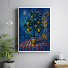 Italian Lemon Tree Print, Limoni Italiani, Citrus Fruit Art, Kitchen Lemon Poster, Mediterranean Summer Poster, Retro Botanical, Lemon Fruit