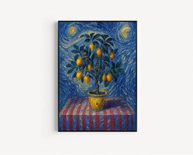 Italian Lemon Tree Print, Limoni Italiani, Citrus Fruit Art, Kitchen Lemon Poster, Mediterranean Summer Poster, Retro Botanical, Lemon Fruit (2)