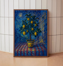 Italian Lemon Tree Print, Limoni Italiani, Citrus Fruit Art, Kitchen Lemon Poster, Mediterranean Summer Poster, Retro Botanical, Lemon Fruit