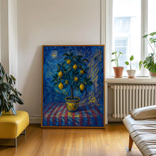 Italian Lemon Tree Print, Limoni Italiani, Citrus Fruit Art, Kitchen Lemon Poster, Mediterranean Summer Poster, Retro Botanical, Lemon Fruit