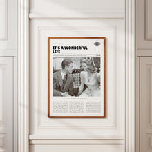 It's a Wonderful Life, Frank Capra, Retro Movie Poster, Custom Movie Poster 4421168199