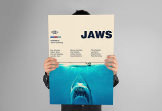 JAWS POSTER - Digital Download Item - Movie Poster - Printable Art - Digital Art - Wall Art - Mid Century Modern Art - Movie Print 1892433305