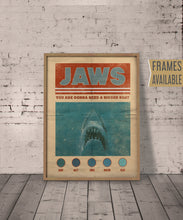 JAWS POSTER Classic Movie Prints  Jaws Alternative Film Poster  Retro Quote Wall Art Home Decor Prints, Christmas Gift, Birthday Gift 614019077