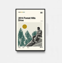 J Cole - 2014 Forest Hills Drive Poster, Music Album Poster, Midcentury Art, Minimalist Art, Retro Poster, Gifts for him 1765507826