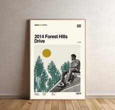 J Cole - 2014 Forest Hills Drive Poster, Music Album Poster, Midcentury Art, Minimalist Art, Retro Poster, Gifts for him 1765507826 3437
