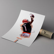 Ja'Marr Chase Cincinnati Bengals Poster NFL Football Wall Art 1770623069