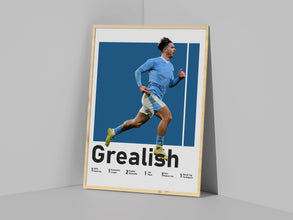 Jack Grealish Poster, English Midfielder Illustration (Item) 1639931221