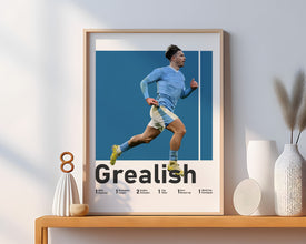 Jack Grealish Poster, English Midfielder Illustration (Item) 1639931221