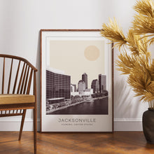 Jacksonville Poster Print, Jacksonville Travel Poster, Jacksonville Minimalistic Wall Art, Jacksonville, Florida, United States 1868248516