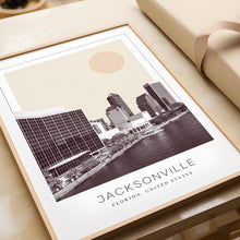 Jacksonville Poster Print, Jacksonville Travel Poster, Jacksonville Minimalistic Wall Art, Jacksonville, Florida, United States 1868248516