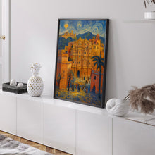 Jaipur India Travel Poster, Pink City Art, Indian Architecture Print, Rajasthan Decor, Cultural Travel Gift