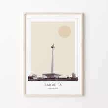 Jakarta Poster Print, Jakarta Travel Poster, Jakarta Minimalistic Wall Art, Jakarta, Indonesia 1882438507