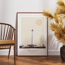 Jakarta Poster Print, Jakarta Travel Poster, Jakarta Minimalistic Wall Art, Jakarta, Indonesia 1882438507