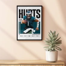 Jalen Hurts #1 Poster Philadelphia Football Wall Art
