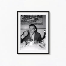 James Bond Eating Spaghetti Print, Sean Connery Black and White Wall Art, Vintage Print, Photography Prints, Museum Quality Photo Print 1606605390