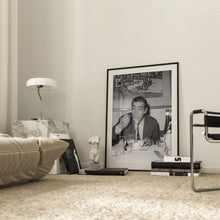 James Bond Eating Spaghetti Print, Sean Connery Black and White Wall Art, Vintage Print, Photography Prints, Museum Quality Photo Print 1606605390