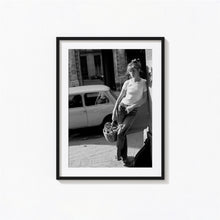 Jane Birkin Wicker Basket Print, Fashion Black and White Wall Art, Vintage Print, Photography Prints, Museum Quality Photo Art Print 1606605374