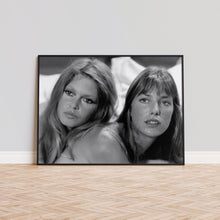 Jane Birkin and Brigitte Bardot Print, Don Juan Black and White Wall Art, Vintage Print, Photography Prints, Museum Quality Photo Print 1606606112