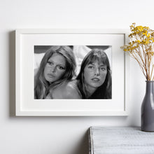Jane Birkin and Brigitte Bardot Print, Don Juan Black and White Wall Art, Vintage Print, Photography Prints, Museum Quality Photo Print 1606606112