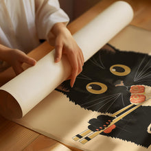 Japanese Sushi Cat Poster, Japanese cat print, Cat Lovers Gift, Japanese VIntage Wall Art, Tokyo Art Print, Kitchen Wall Art, Sushi Wall 1765563901