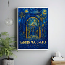 Jardin Majorelle Travel Poster - Morocco Wall Art Print, Illustration Poster, Home & Office decor, Gift idea, Travel print, Marrakesh print