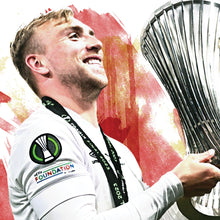 Jarrod Bowen - European Trophy - Football Poster - Football Print 1487064134