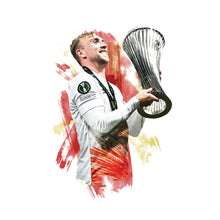 Jarrod Bowen - European Trophy - Football Poster - Football Print 1487064134