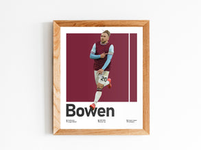 Jarrod Bowen Soccer Poster English Winger Wall Art Sport Poster 1834889651