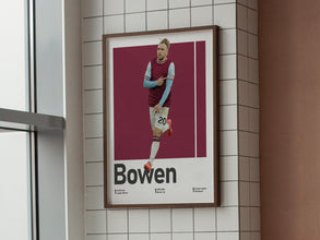 Jarrod Bowen Soccer Poster English Winger Wall Art Sport Poster 1834889651