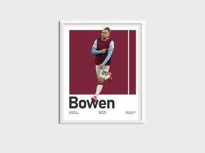 Jarrod Bowen Soccer Poster English Winger Wall Art Sport Poster 1834889651
