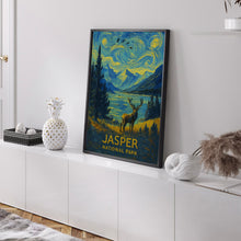 Jasper National Park Travel Poster Wall Art, Jasper Canada Poster, National Parks Travel Wall Art, Jasper Canada Travel Print