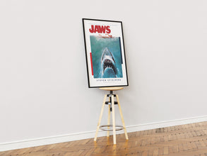 Jaws Movie Poster Retro Film Print, Minimalist Wall Art 1887048533