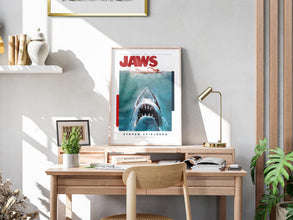 Jaws Movie Poster Retro Film Print, Minimalist Wall Art 1887048533