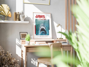 Jaws Movie Poster Retro Film Print, Minimalist Wall Art 1887048533